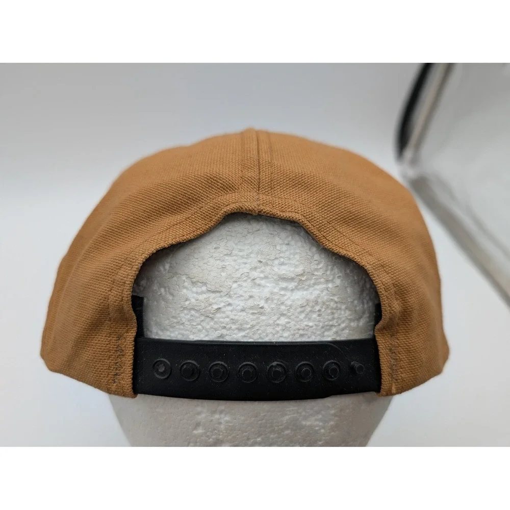 Vintage Georgia-Pacific Swingster Trucker Hat Brown Canvas Snapback Made in USA